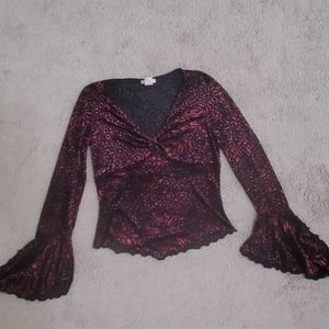 Velvet burnout top